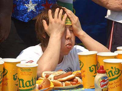 nathans hot dog eating contest