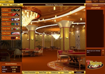 7 Spins casino screenshot