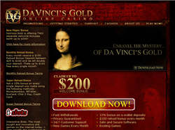 Da Vinci's Gold homepage