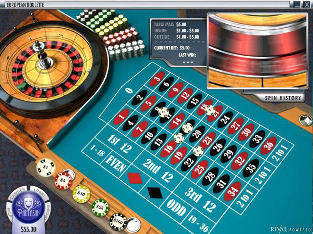 Pantasia casino european roulette