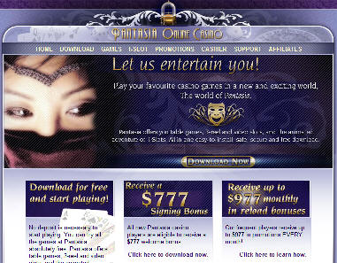 Pantasia casino screenshot